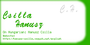 csilla hanusz business card